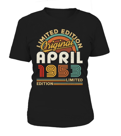 1953 April Vintage Born in 1953 April Gift Women's T-Shirt