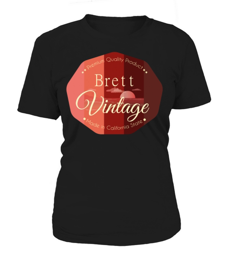 Brett First Name Vintage Design Women's T-Shirt