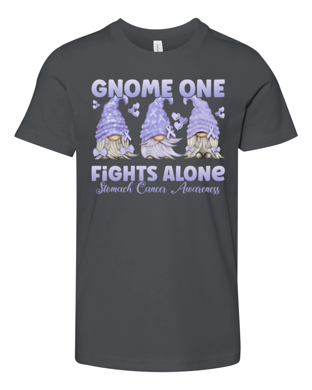 Gnome One Fights Stomach Cancer Youth Unisex Jersey Tee
