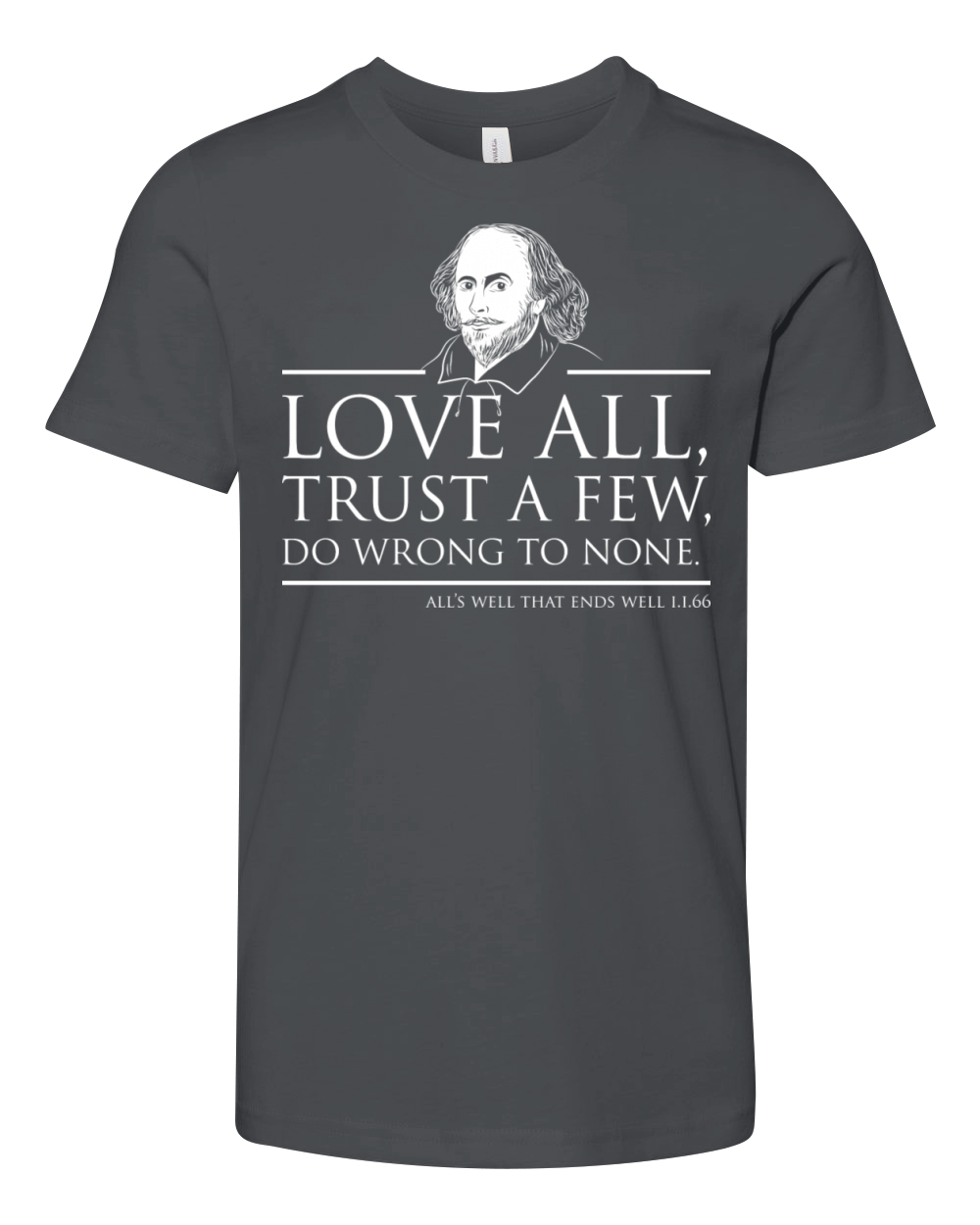 Shakespeare Quote Youth Unisex Jersey Tee