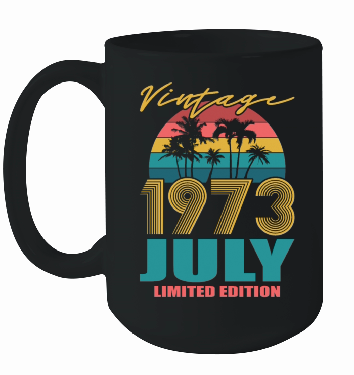 50th birthday july 1973 vintage 1973 Ceramic Mug
