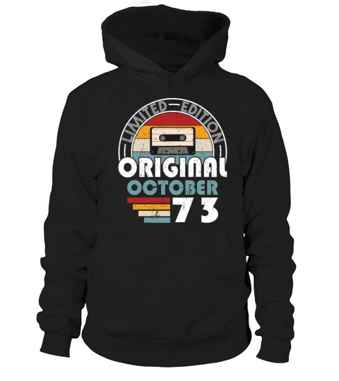 50th birthday october 1973 original 1973 Hoodie Unisex