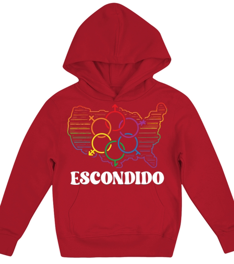 Escondido Pride Month Pride Flag LGBT Community LG Kids Hoodie