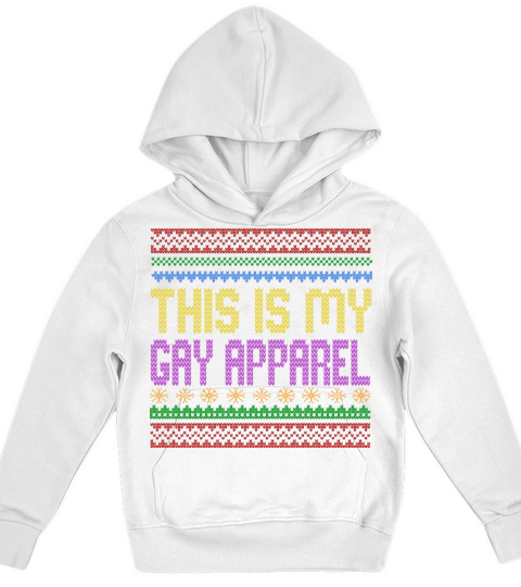 Gay Apparel Ugly Sweater Kids Hoodie