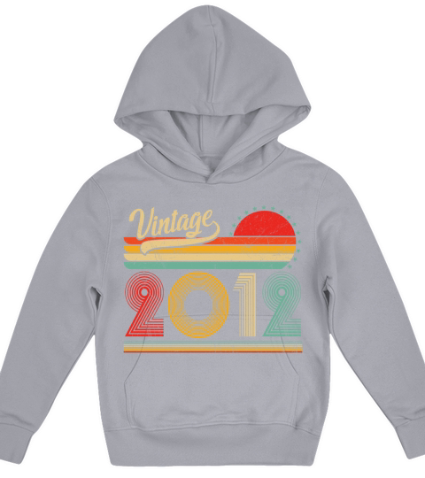 Vintage 2012 Official Teenager 11th Birthday Gifts Kids Hoodie