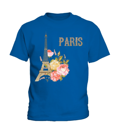 Eiffel Tower Paris Vintage Souvenir Paris France Kids T-Shirt