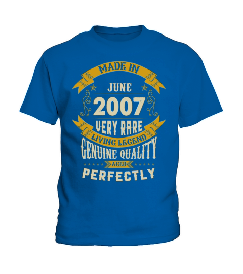 June 2007 Vintage Birthday Present Kids T-Shirt