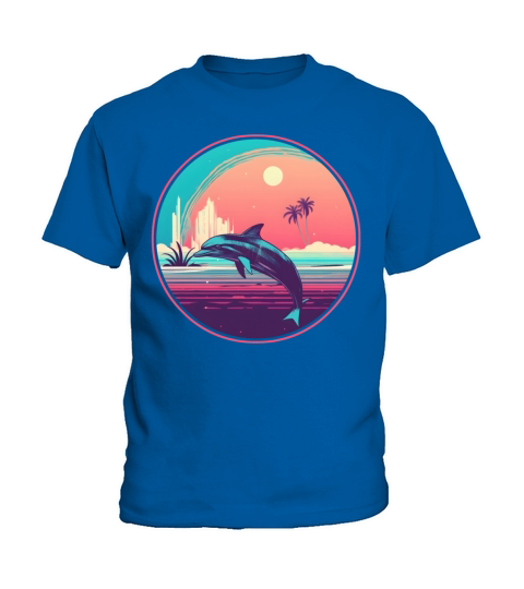 Vintage Dolphin Lovers Kids T-Shirt