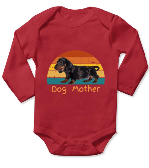 Dog Mother Funny Cocker Speniel Dog Graphic Print Long Sleeve Baby One-Piece