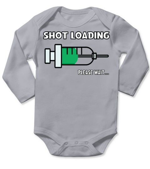 Shot Loading Please Wait Long Sleeve Baby One-Piece
