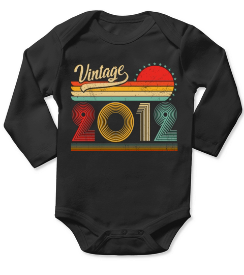 Vintage 2012 Official Teenager 11th Birthday Gifts Long Sleeve Baby One-Piece