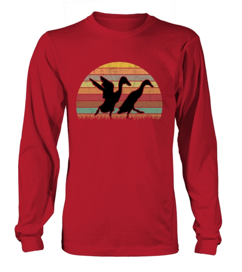 Indian Runner Duck Retro Bottle Vintage Long sleeved Unisex