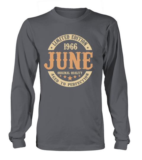 June 1966 Vintage Birthday Present Long sleeved Unisex