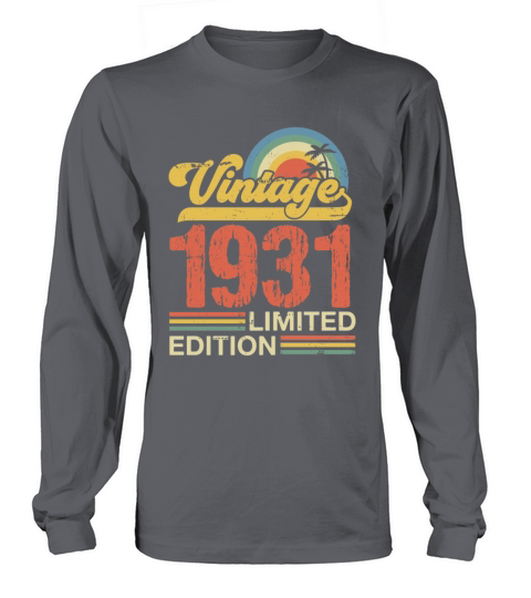 Retro Vintage 1931 Limited Edition Long sleeved Unisex