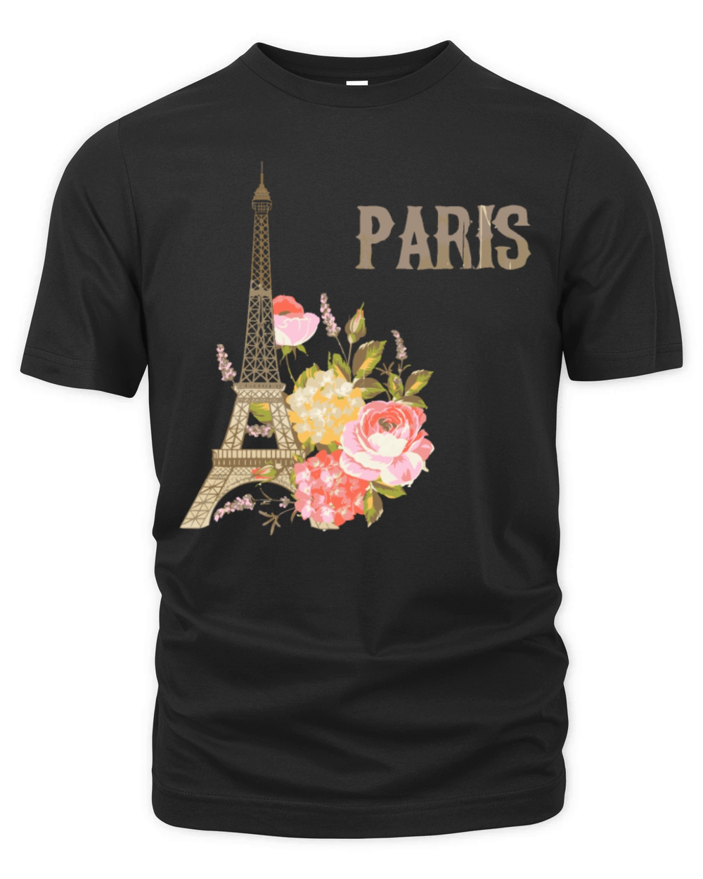 Eiffel Tower Paris Vintage Souvenir Paris France Organic Unisex T-shirt
