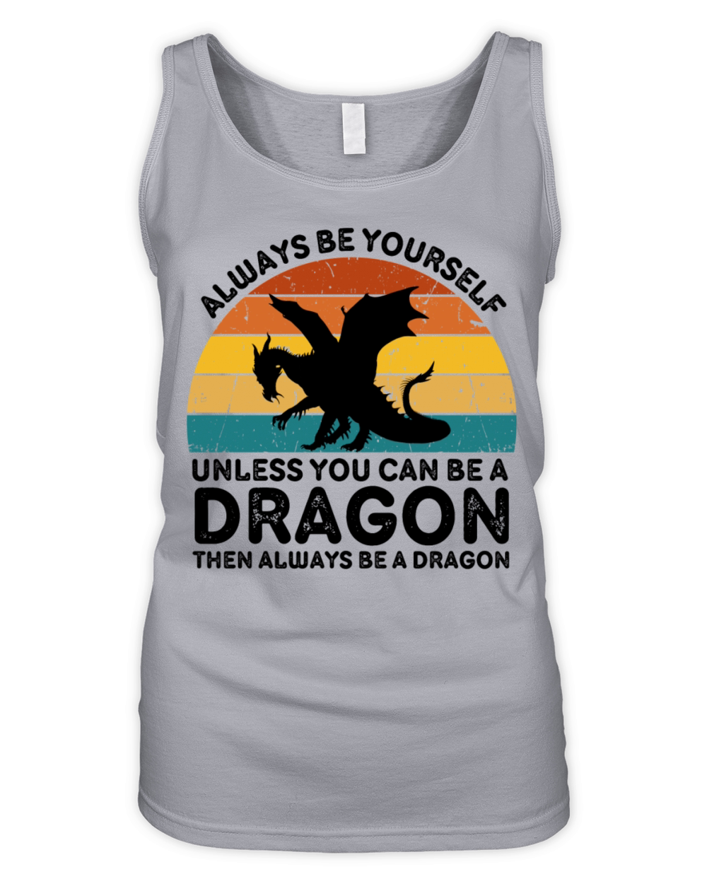 Always be yourself dragon Organic Women's Tank Top