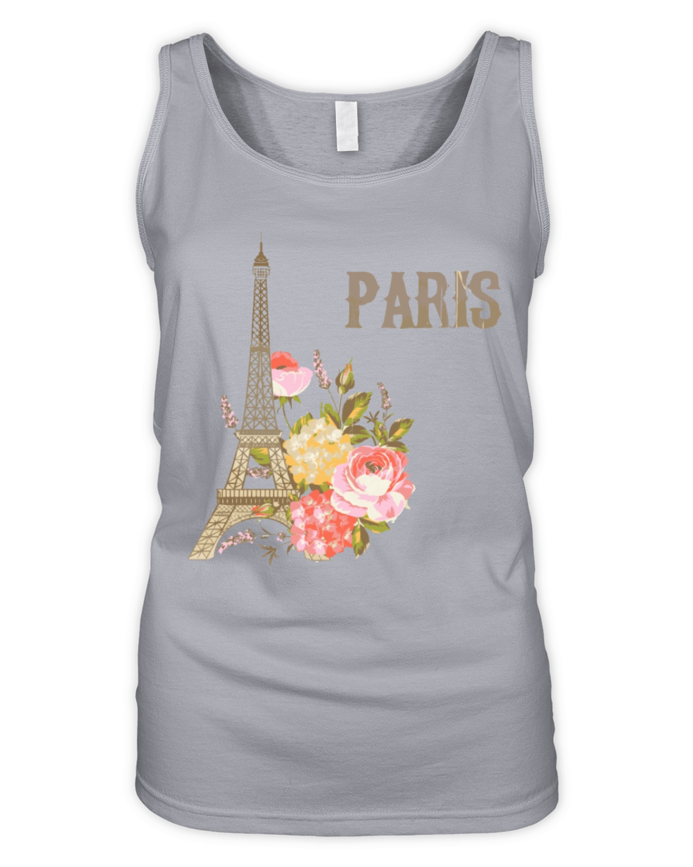 Eiffel Tower Paris Vintage Souvenir Paris France Organic Women's Tank Top