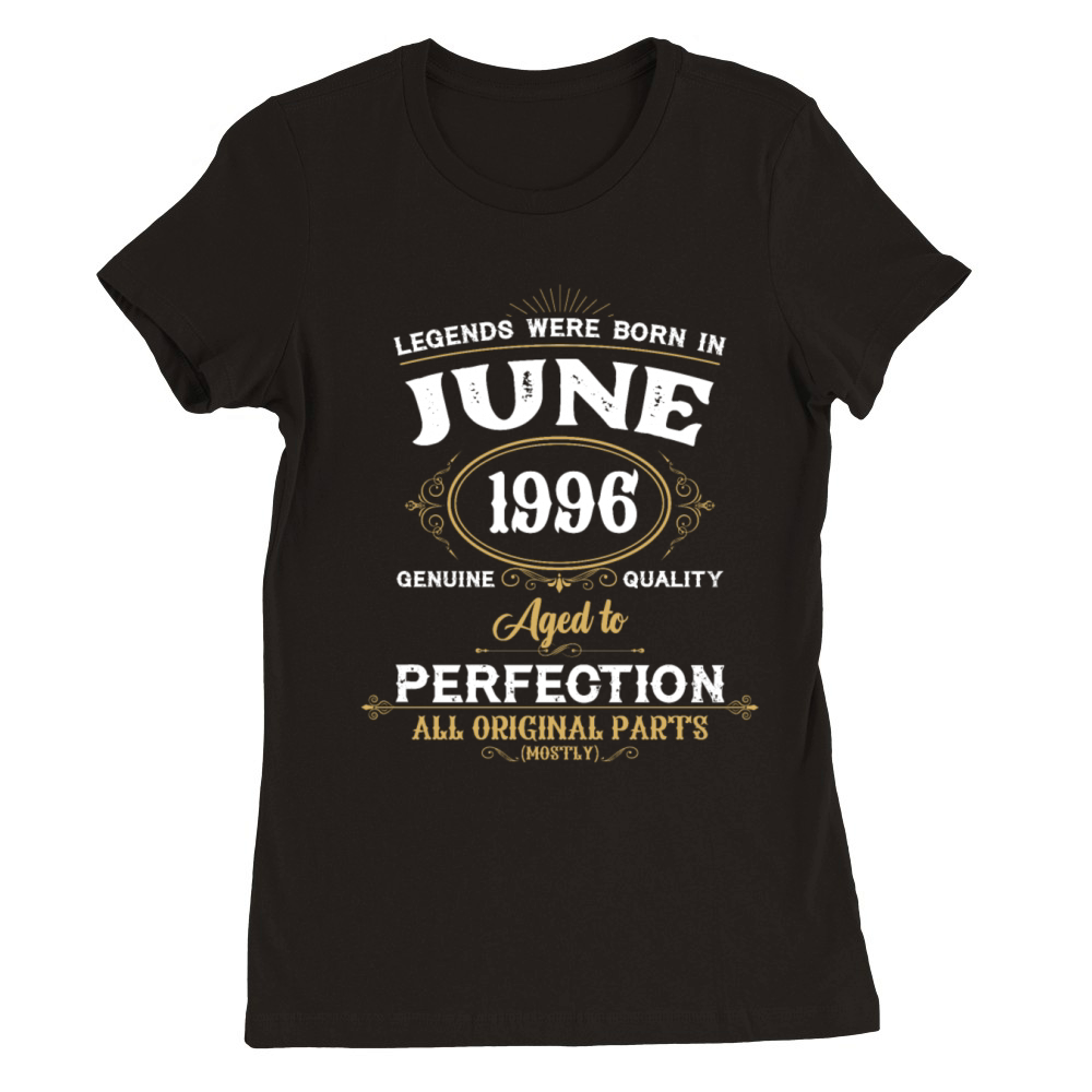 Legends Were Born In June 1983 Premium Womens Crewneck T-shirt