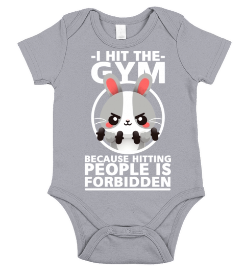 Bunny Hit The Gym Short Sleeve Baby One-Piece