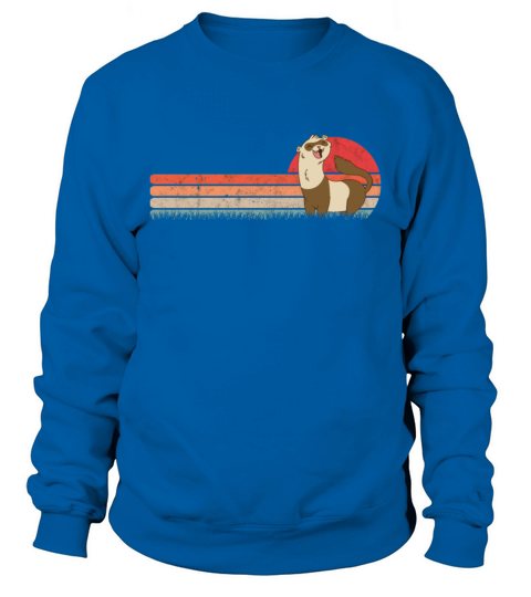 Ferret Retro Weasel Vintage Sweatshirt Unisex