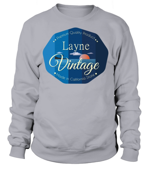 Layne First Name Vintage Blue Sweatshirt Unisex