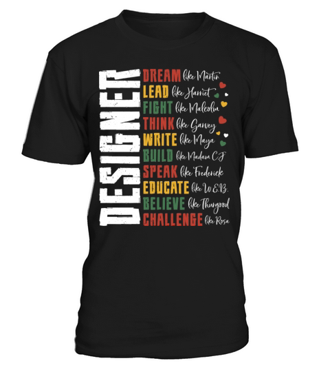 Dream Like Leaders Tee Black History Month Graphic T-Shirt Unisex