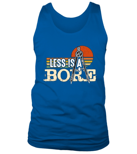 Architecture Less Is A Bore Retro Architectural Tank Top Unisex