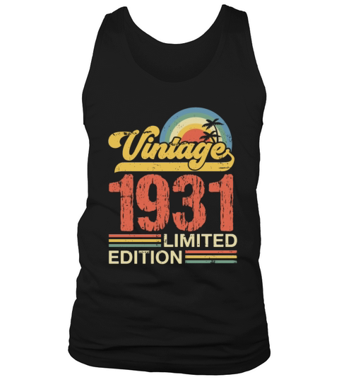 Retro Vintage 1931 Limited Edition Tank Top Unisex