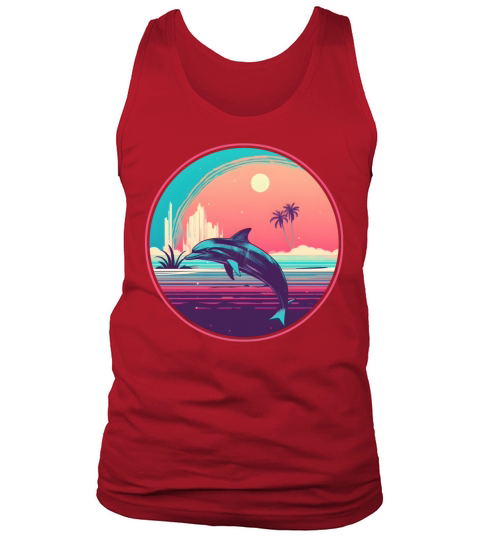 Vintage Dolphin Lovers Tank Top Unisex