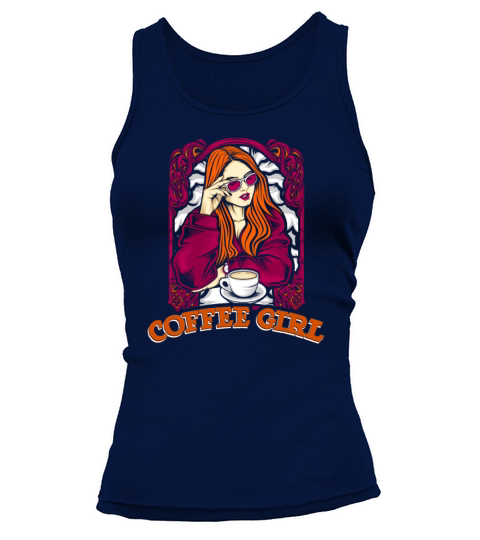 Coffee Girl Barista Queen Latte Art Coffee Lover Tank top Woman
