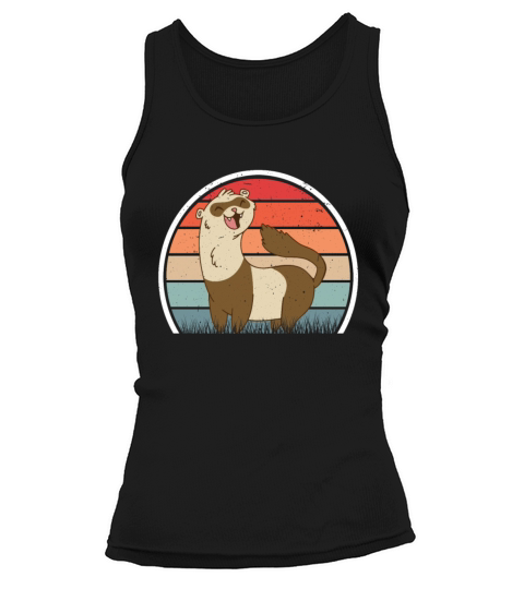 Ferret Retro Weasel Vintage Tank top Woman
