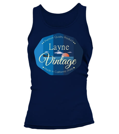 Layne First Name Vintage Blue Tank top Woman