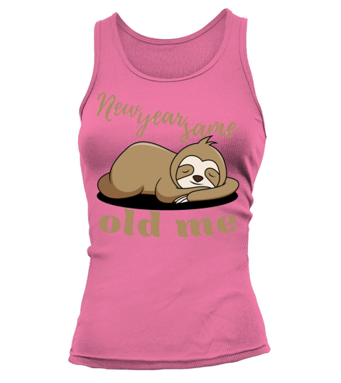 New Year Same Old Me Lazy Sloth Uglu Christmas Tank top Woman