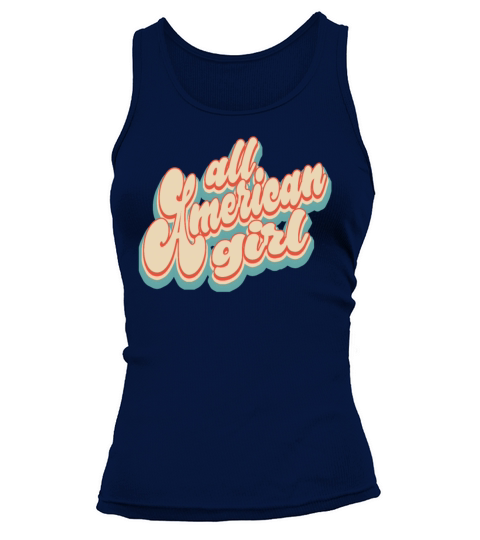Vintage Classic All American Girl 4th of July Tank top Woman