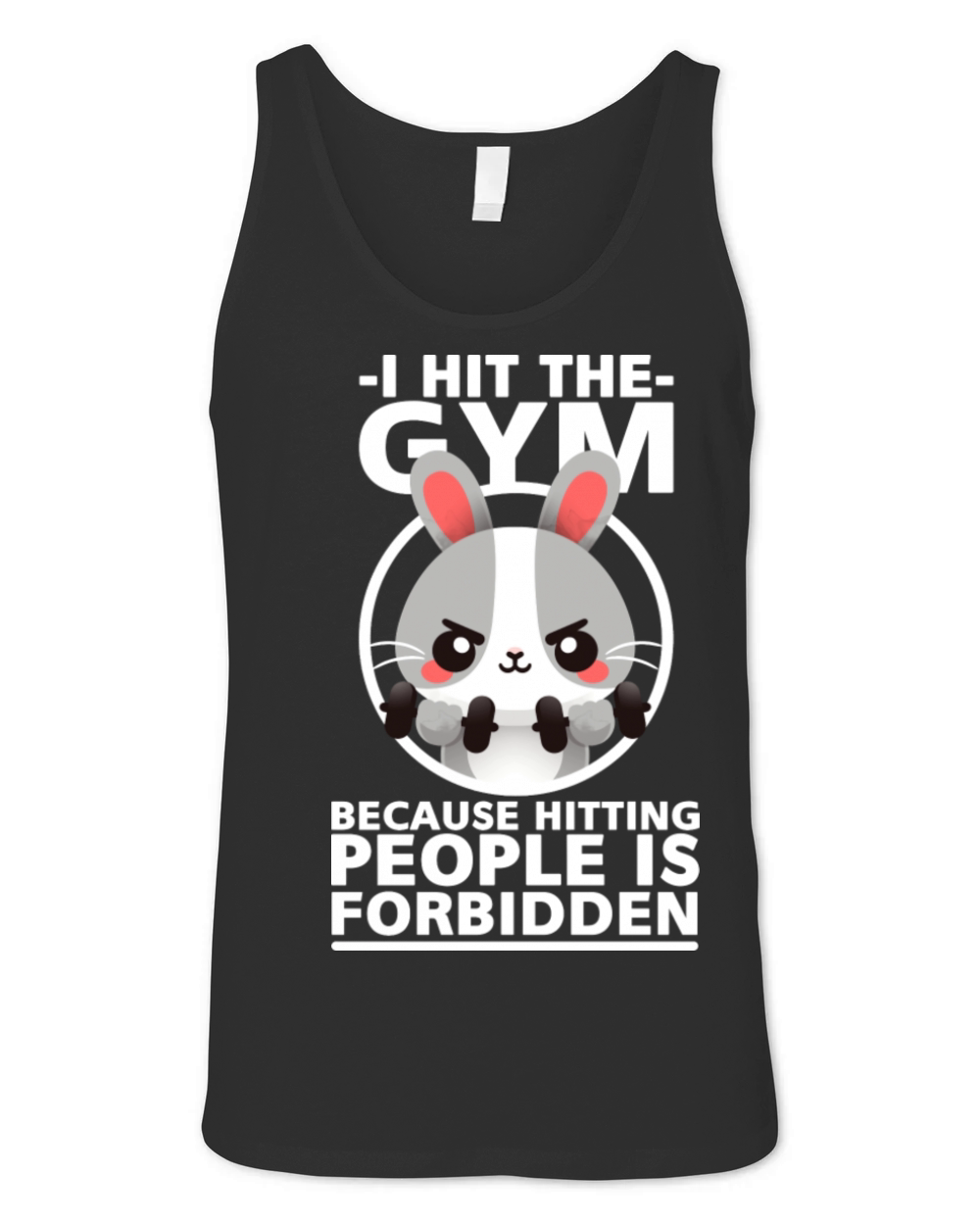Bunny Hit The Gym Unisex Jersey Tank