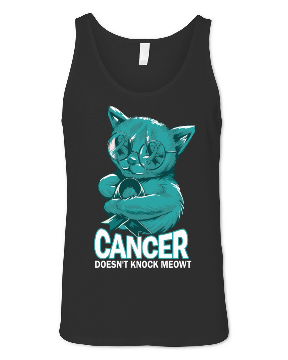 Cancer Doesnt Knock Cervical Cancer Unisex Jersey Tank