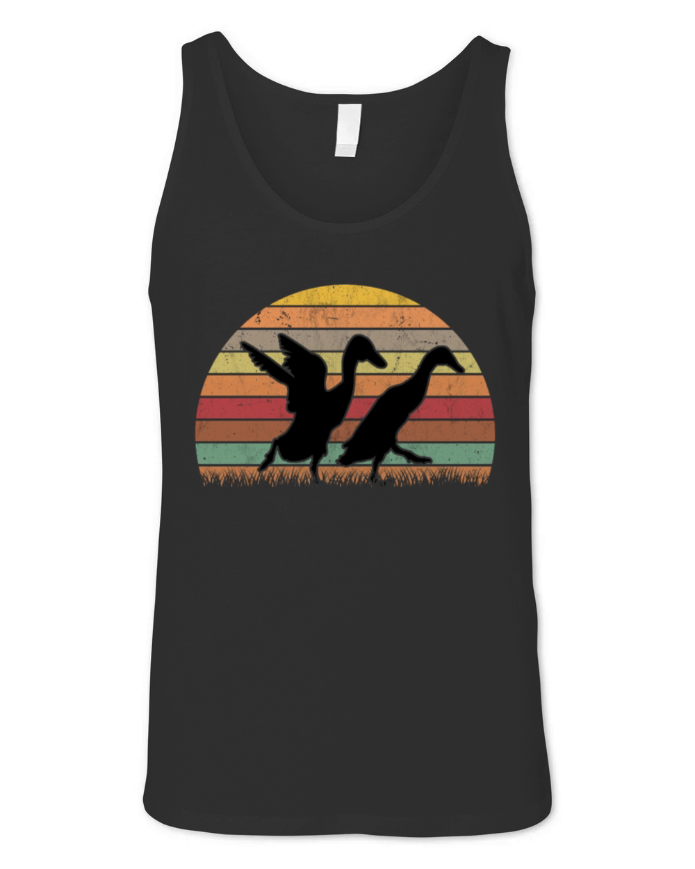 Indian Runner Duck Retro Bottle Vintage Unisex Jersey Tank