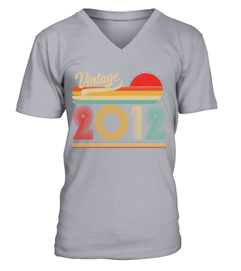 Vintage 2012 Official Teenager 11th Birthday Gifts V-Neck T-shirt