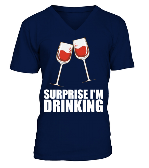 Wine Alcohol V-Neck T-shirt