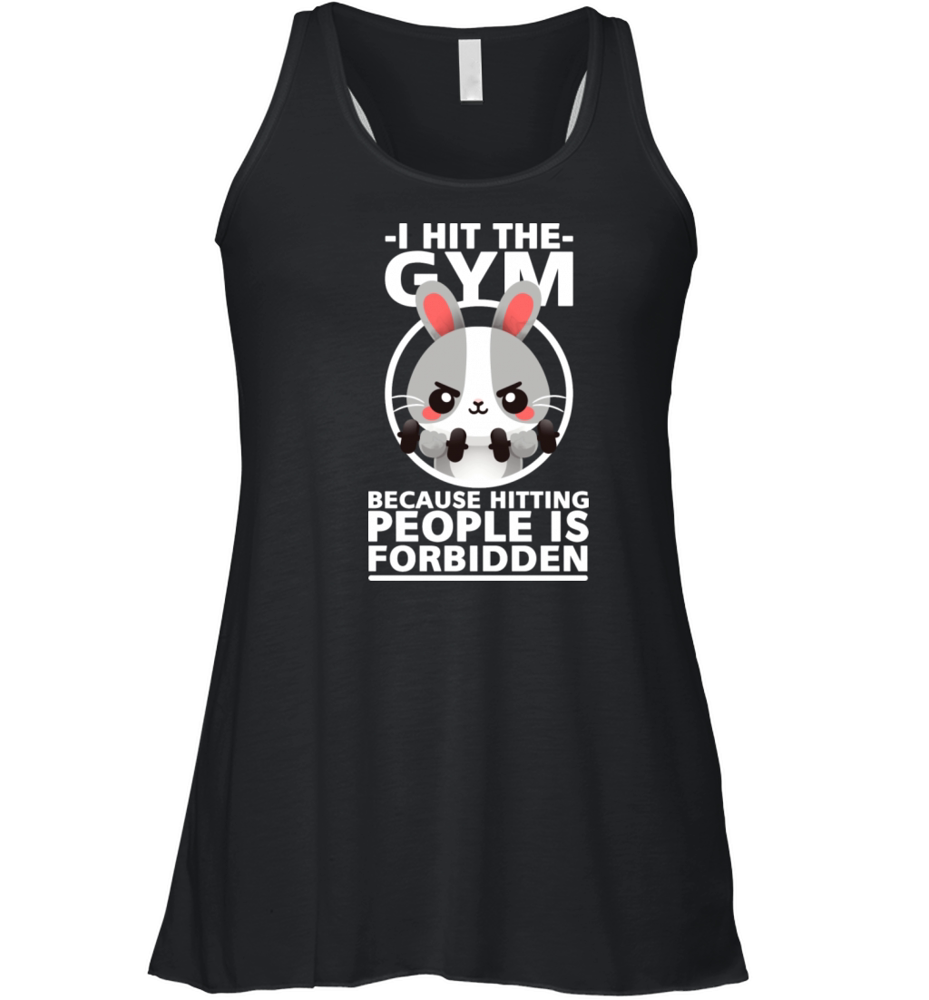 Bunny Hit The Gym Women's Flowy Tank Top