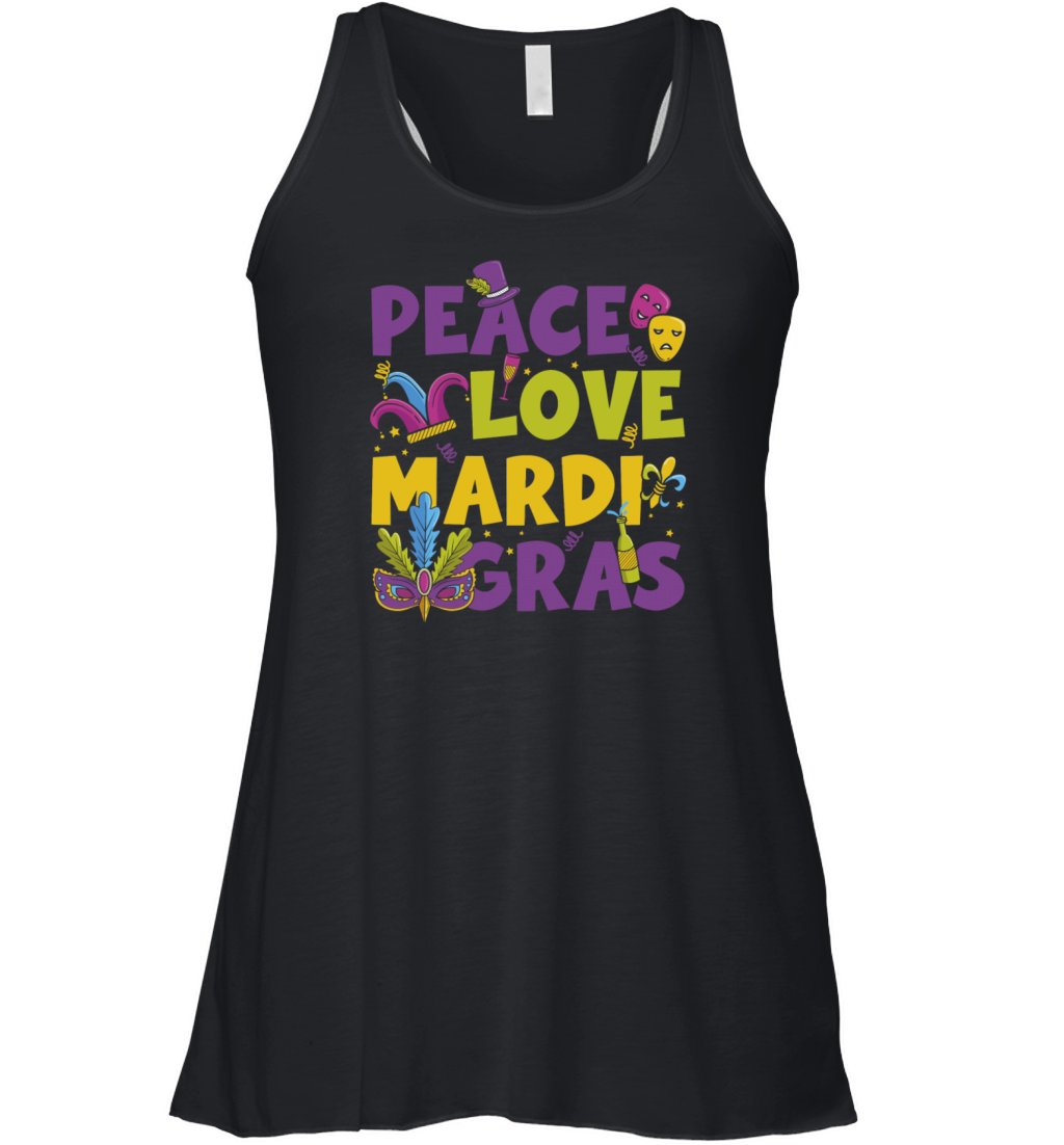 Carnival Costume Beads Colorful Women's Flowy Tank Top