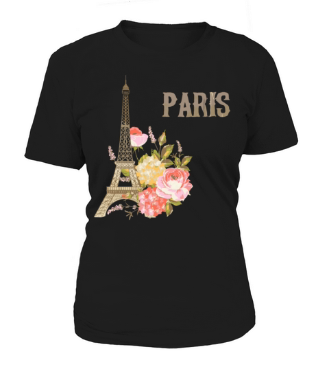 Eiffel Tower Paris Vintage Souvenir Paris France Women's T-Shirt