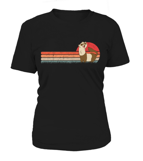 Ferret Retro Weasel Vintage Women's T-Shirt