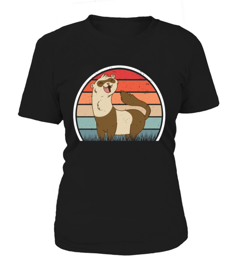 Ferret Retro Weasel Vintage Women's T-Shirt