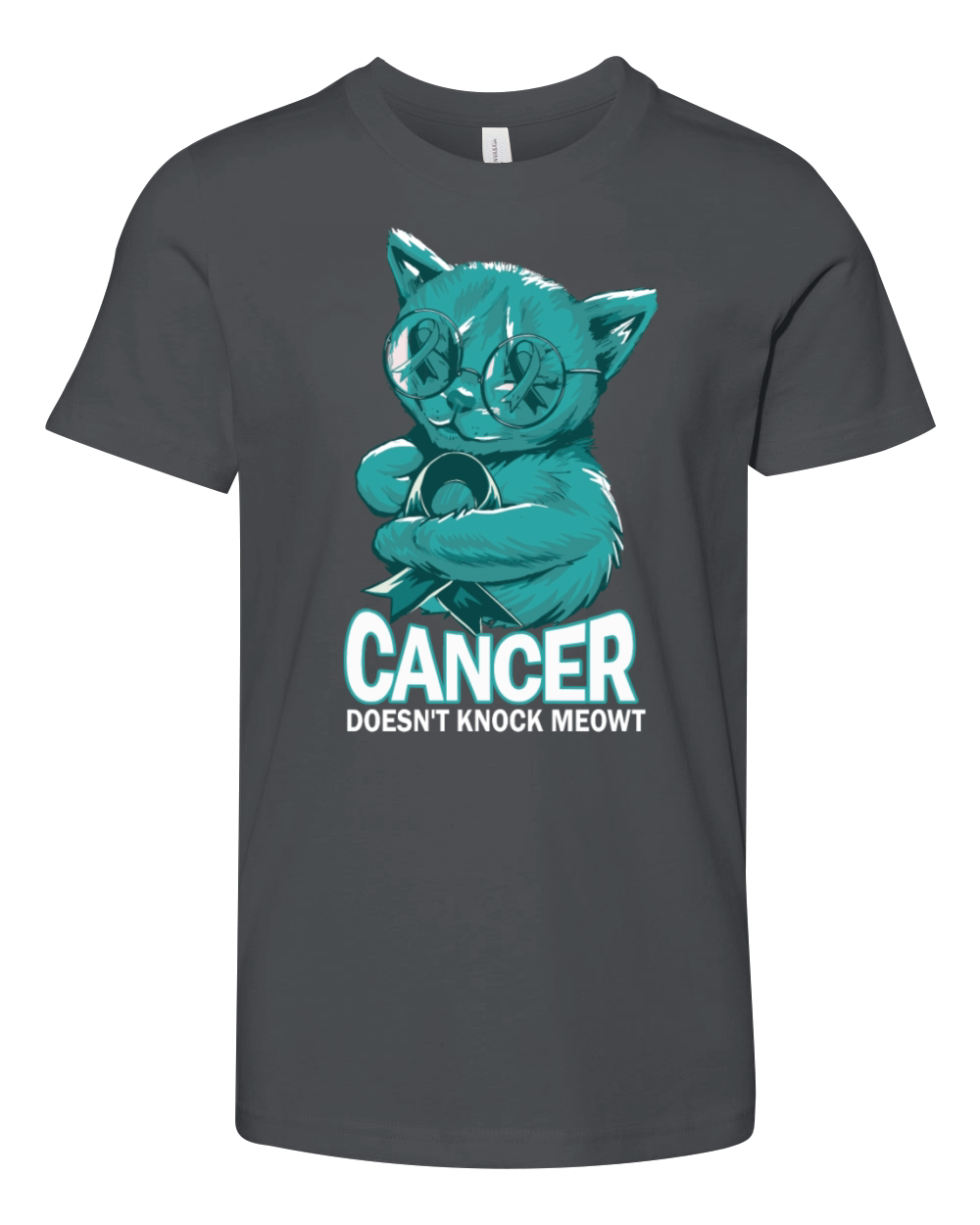 Cancer Doesnt Knock Cervical Cancer Youth Unisex Jersey Tee