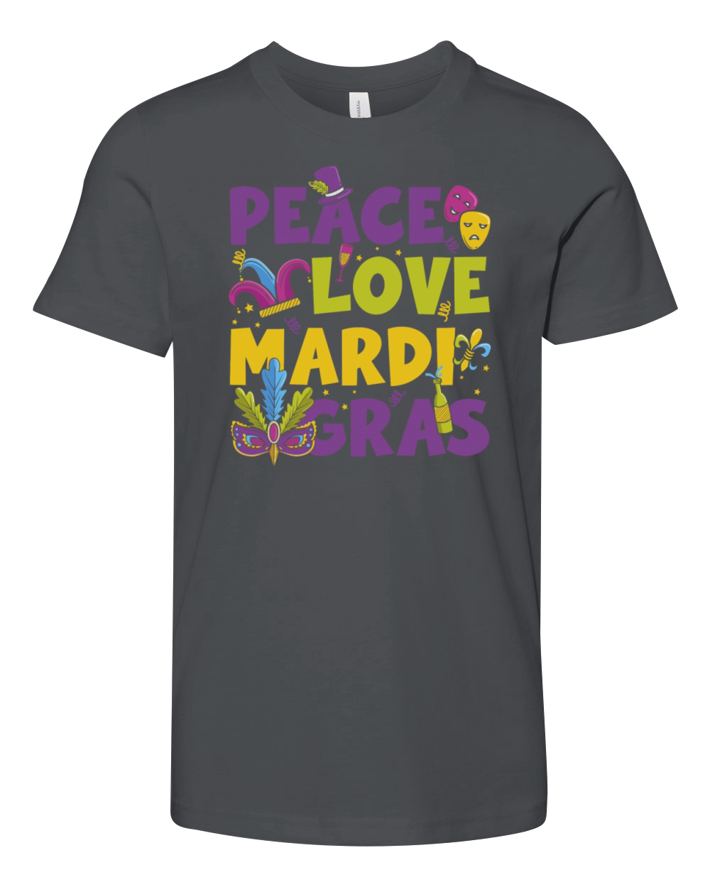 Carnival Costume Beads Colorful Youth Unisex Jersey Tee