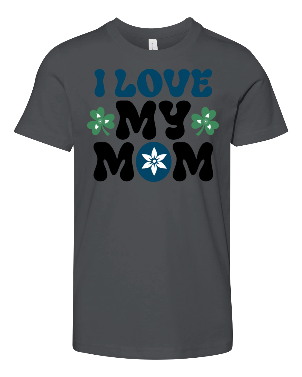 I love my mom Youth Unisex Jersey Tee