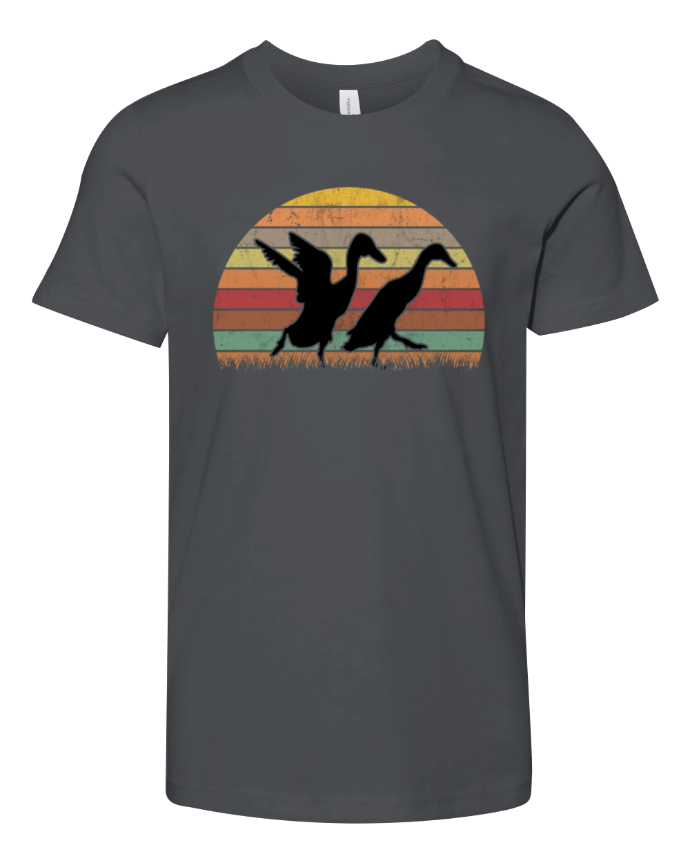 Indian Runner Duck Retro Bottle Vintage Youth Unisex Jersey Tee
