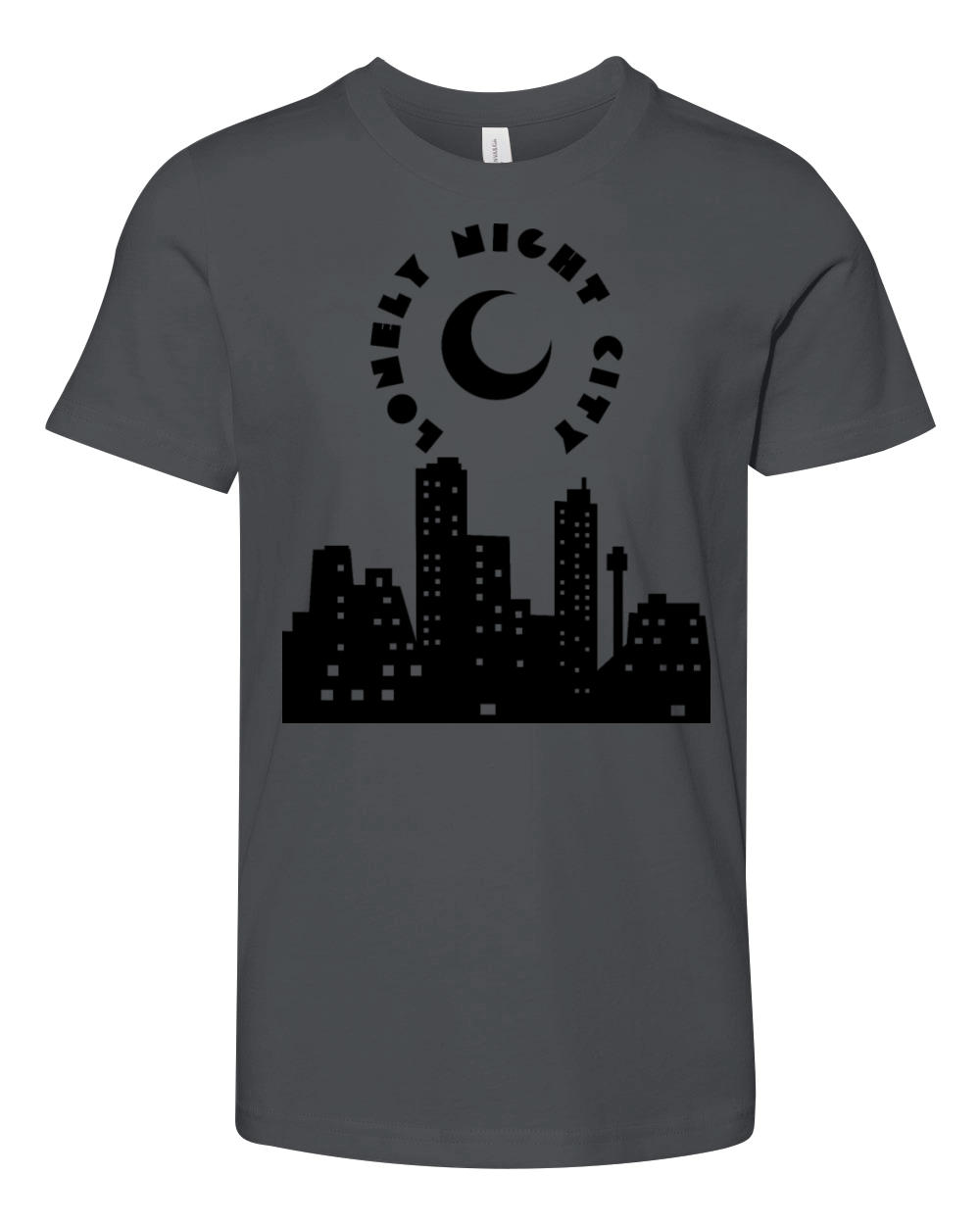 Lonely night city 1 Youth Unisex Jersey Tee