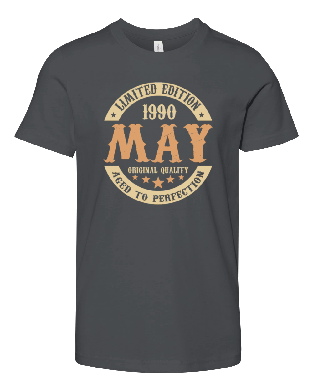 May 1990 Vintage Birthday Present Youth Unisex Jersey Tee